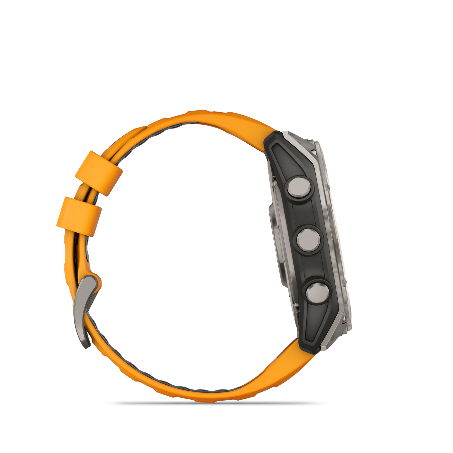 Garmin f?nix 8 – 51mm, AMOLED Sapphire, Titanium with Spark Orange/Graphite Silicone Band