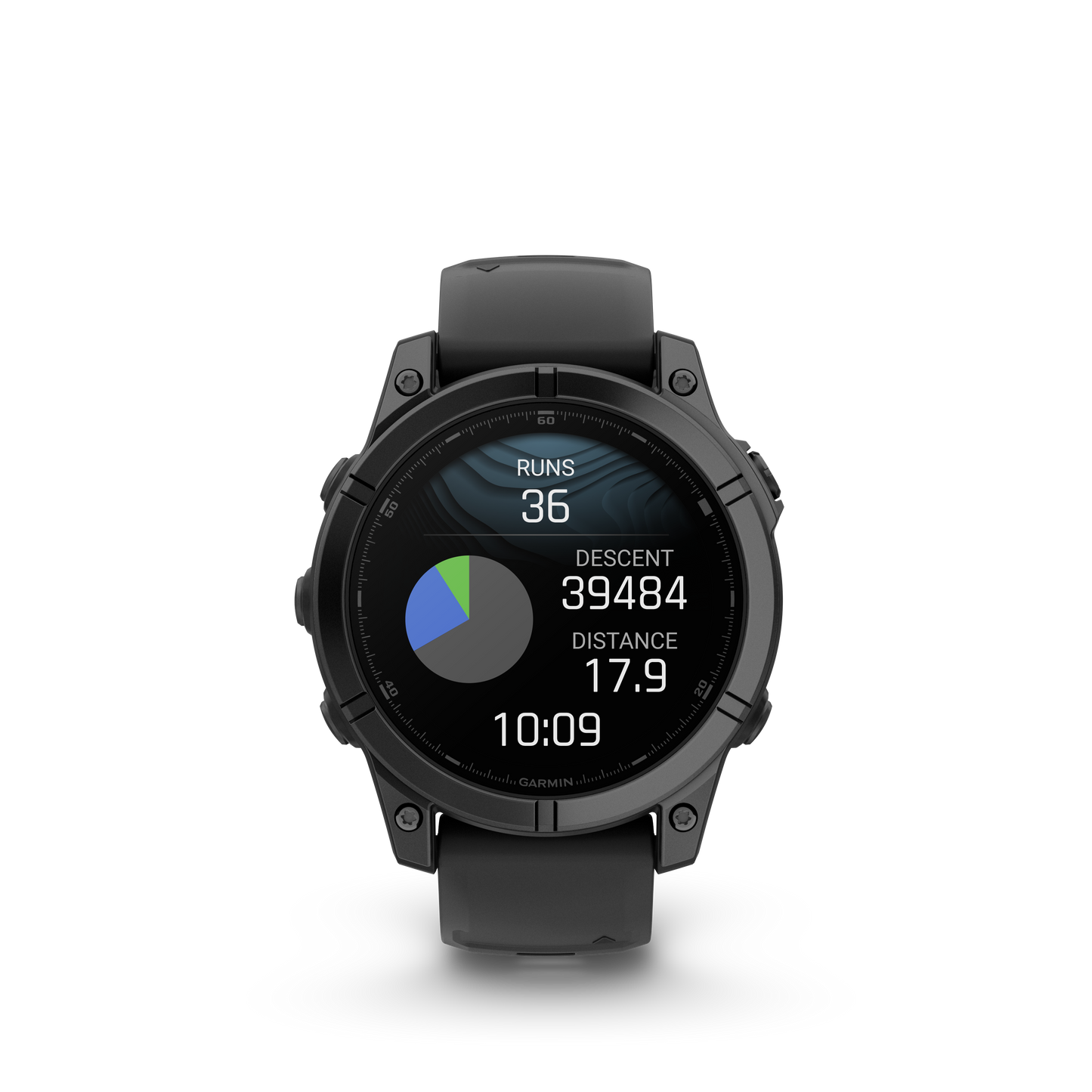 Garmin f?nix E – 47 mm, AMOLED Slate Gray Steel with Black Silicone Band