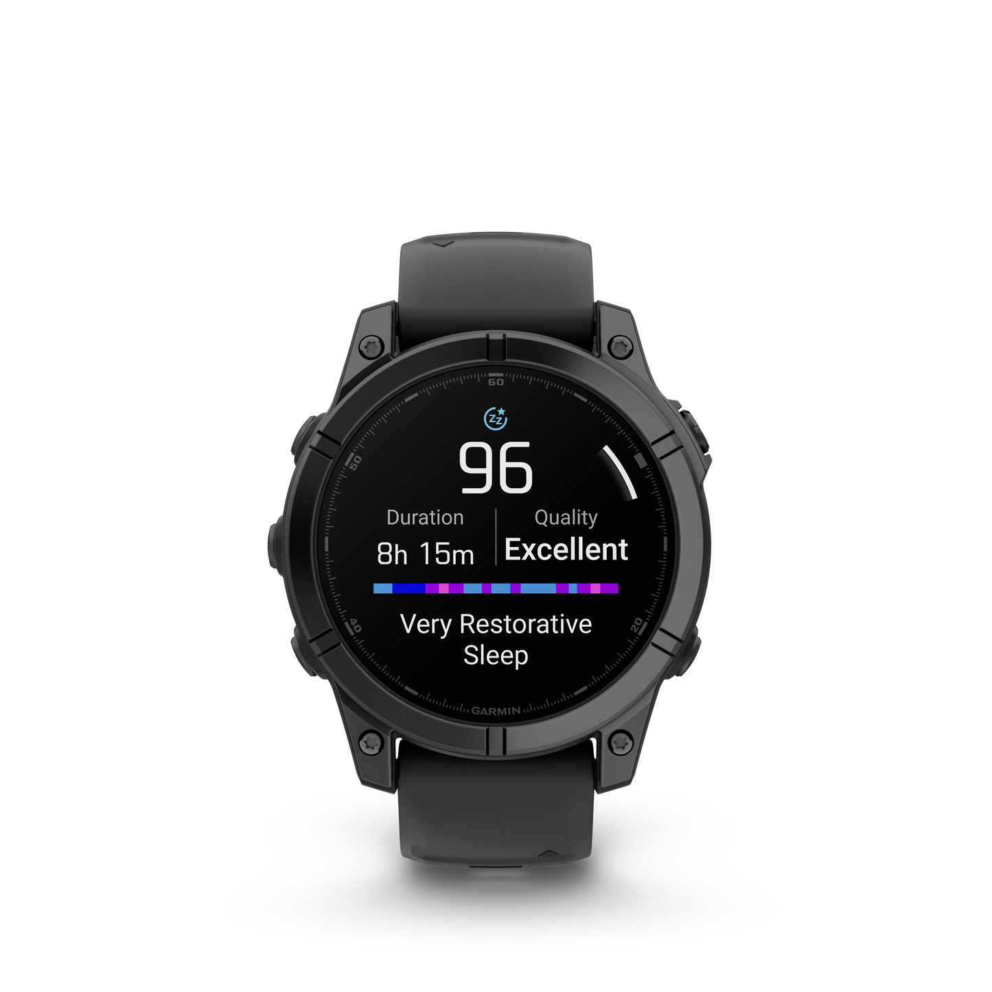 Garmin f?nix E – 47 mm, AMOLED Slate Gray Steel with Black Silicone Band