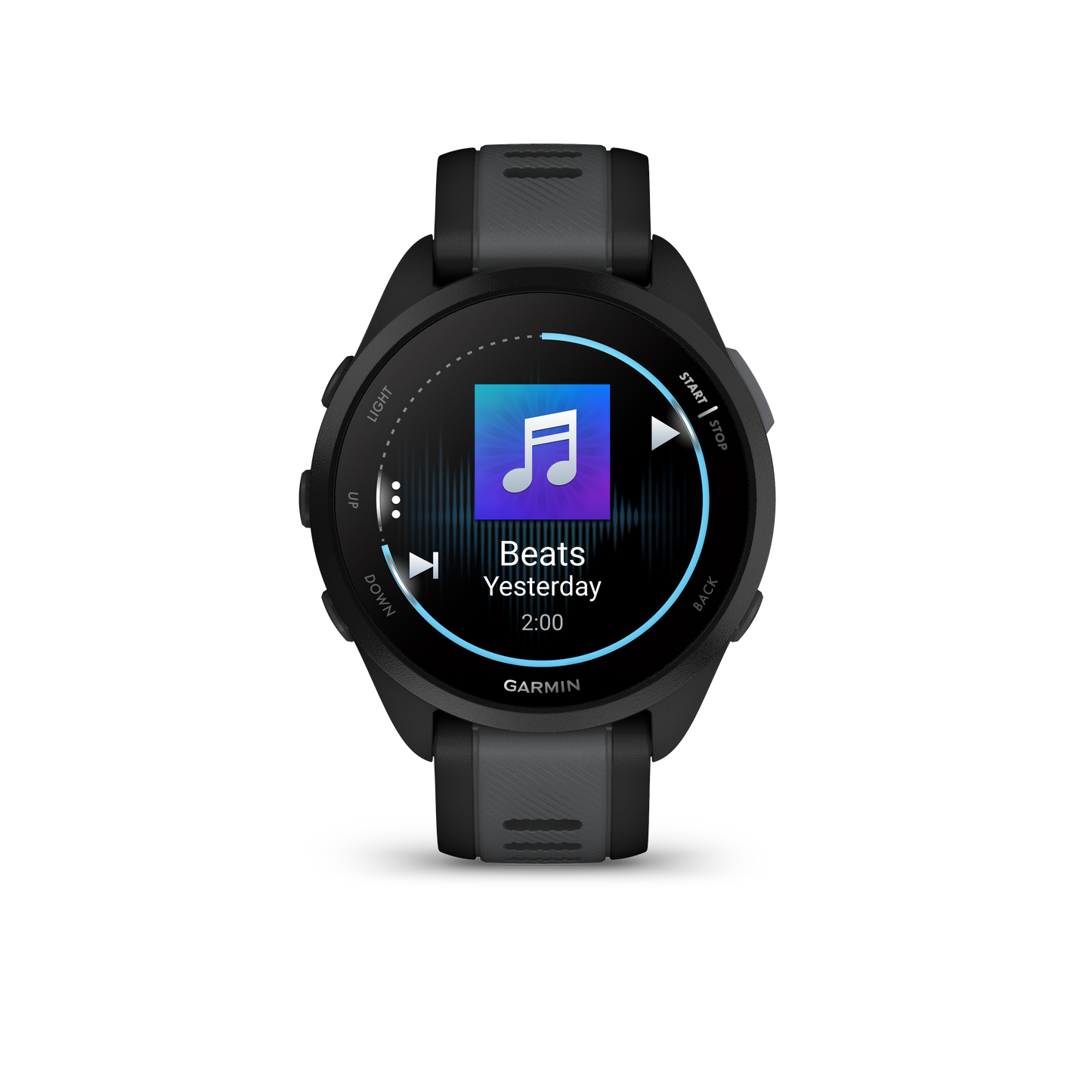 Forerunner® 165 Music, Black/Slate Gray