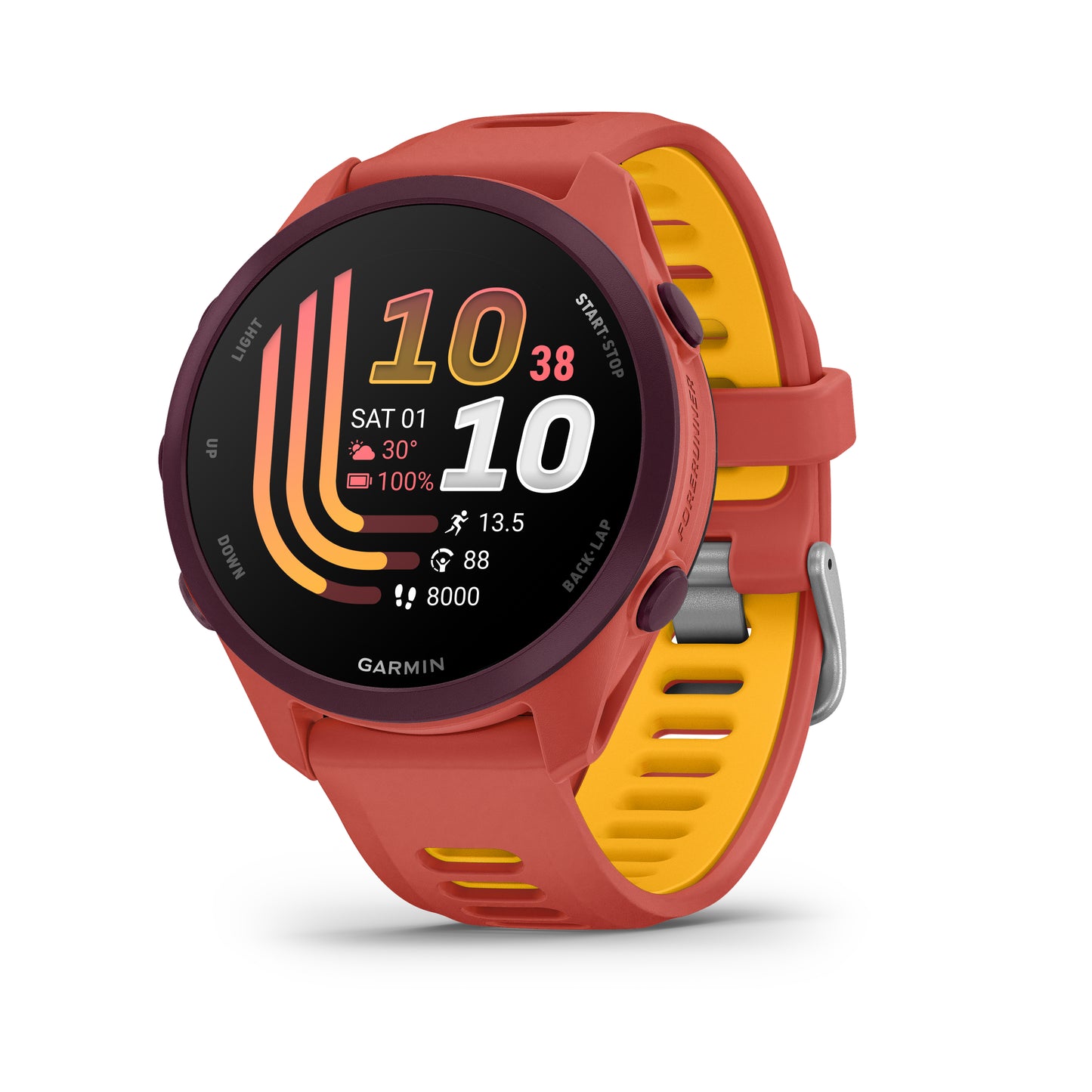 Forerunner 170 Music - Red Pink with Red Pink/Mango Band
