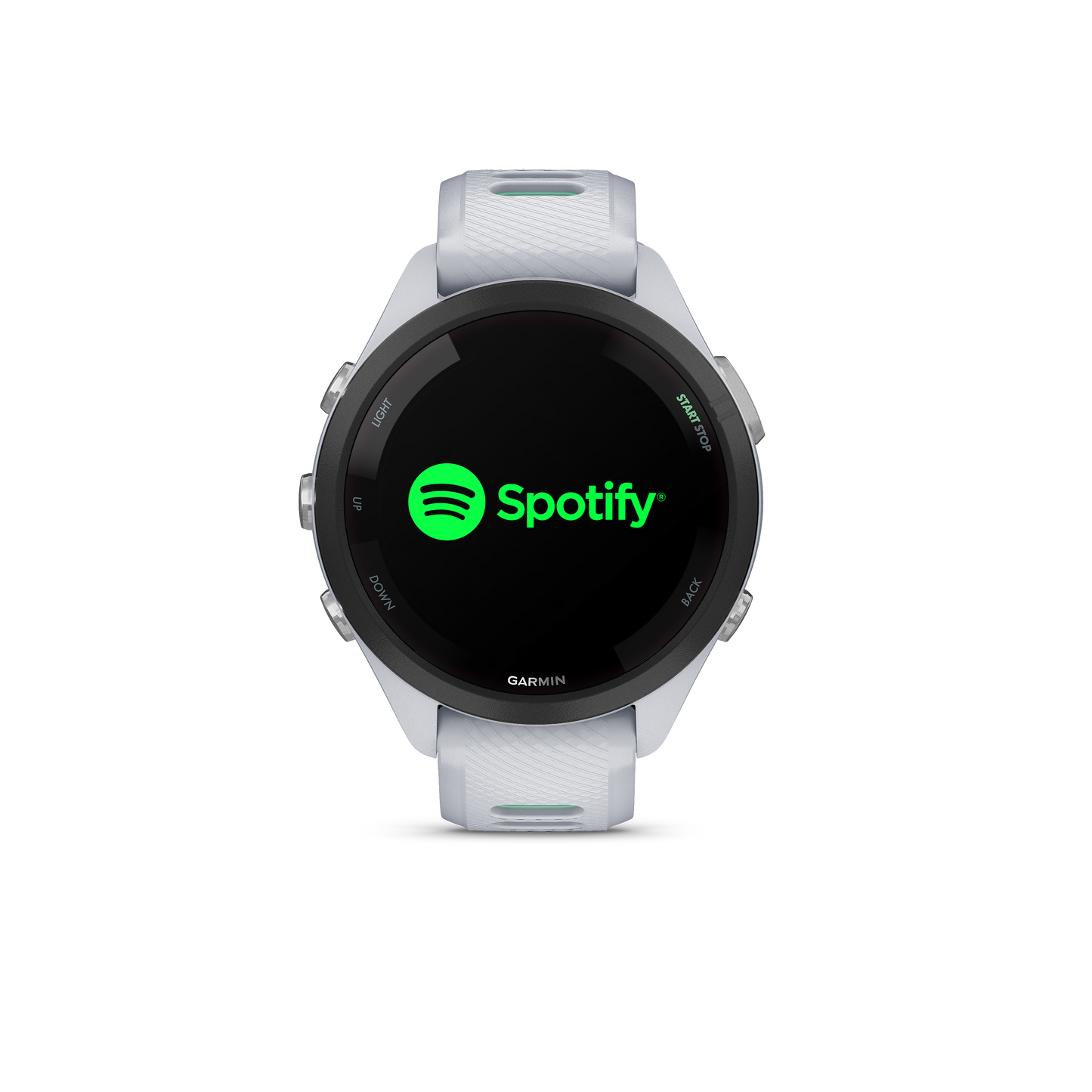 Forerunner® 265S, Black Bezel with Whitestone Case and Whitestone/Neo Tropic Silicone Band