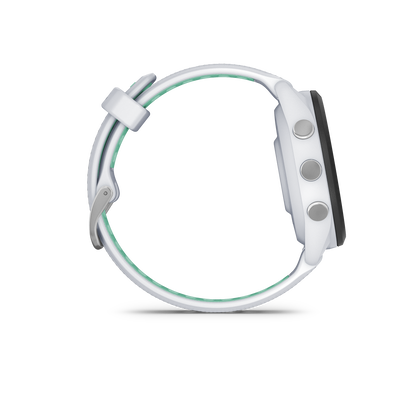 Forerunner® 265S, Black Bezel with Whitestone Case and Whitestone/Neo Tropic Silicone Band