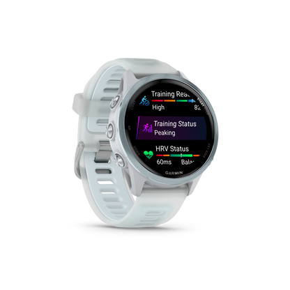 Forerunner® 570 - 42mm, Cloud Blue Aluminum with Translucent Whitestone/Cloud Blue Band