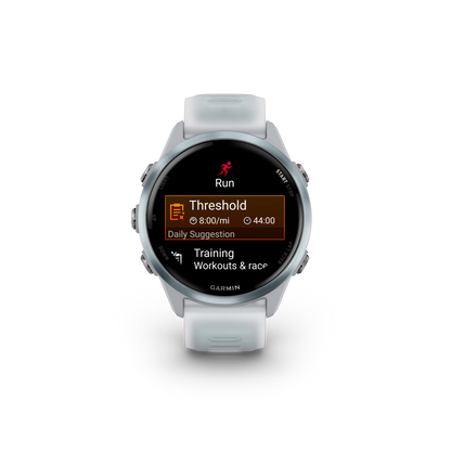 Forerunner® 570 - 42mm, Cloud Blue Aluminum with Translucent Whitestone/Cloud Blue Band