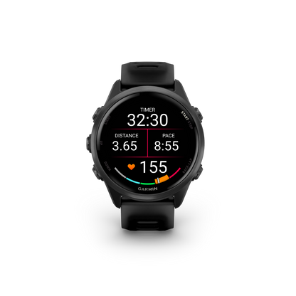 Forerunner® 570 - 42mm, Slate Gray Aluminum with Translucent Black/Black Band