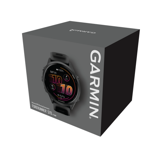 Forerunner® 570 - 47mm, Slate Gray Aluminum with Translucent Black/Black Band