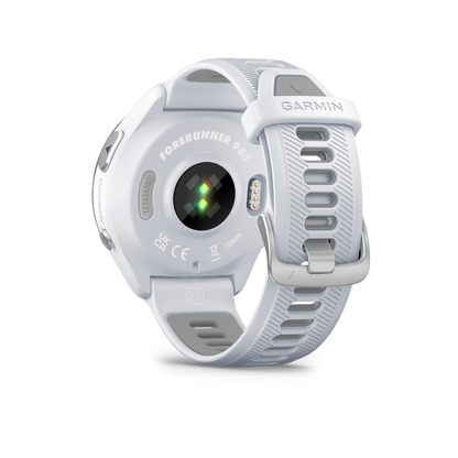 Forerunner® 965, Titanium Bezel with Whitestone Case and Whitestone/Powder Gray Silicone Band