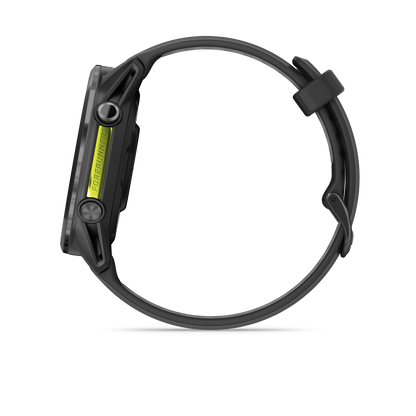 Forerunner® 970, Carbon Gray DLC Titanium with Black Case and Black/Translucent Whitestone Band