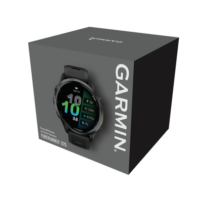 Forerunner® 970, Titanium with Whitestone Case and Whitestone/Translucent Amp Yellow Band