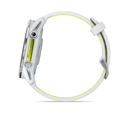 Forerunner® 970, Titanium with Whitestone Case and Whitestone/Translucent Amp Yellow Band