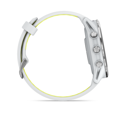 Forerunner® 970, Titanium with Whitestone Case and Whitestone/Translucent Amp Yellow Band