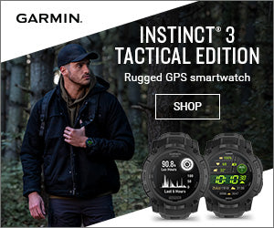 Instinct® 3 – 50 mm, Solar, Tactical Edition, Black with Black Band