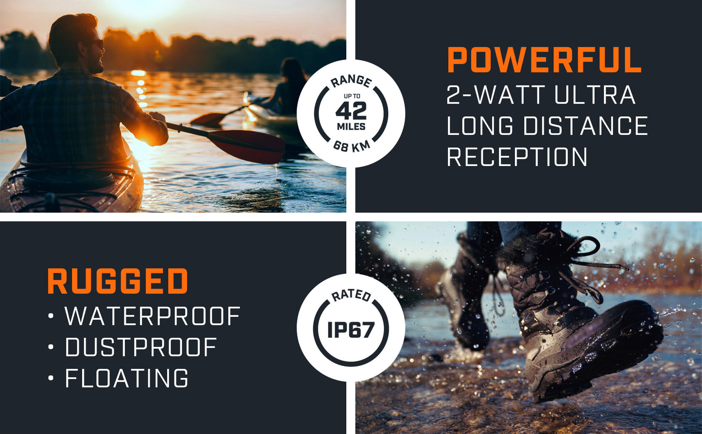 Bushnell Adventure 68 KM FRS 2.0 Watt 2 Way Radio