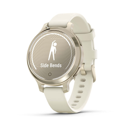 Garmin Lily 2 Active Lunar Gold with Bone Silicone Band