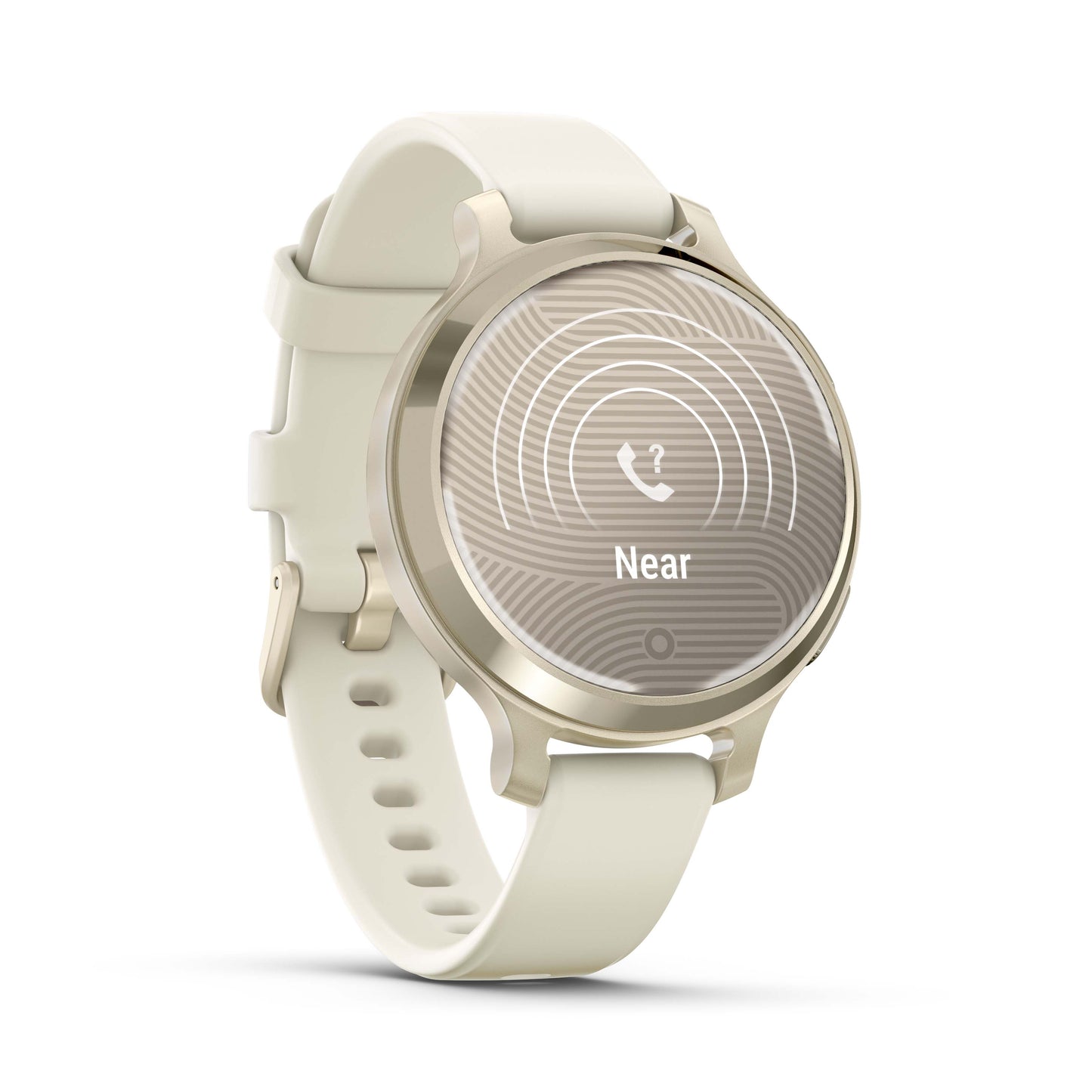 Garmin Lily 2 Active Lunar Gold with Bone Silicone Band