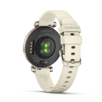 Lily 2 - Cream Gold with Coconut Silicone Band