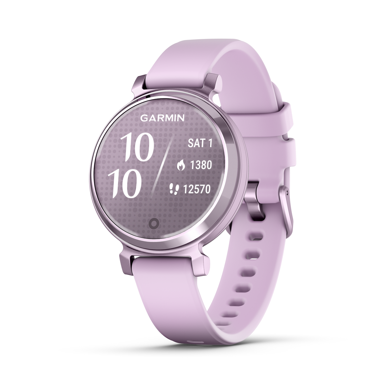 Lily 2 - Metallic Lilac with Lilac Silicone Band