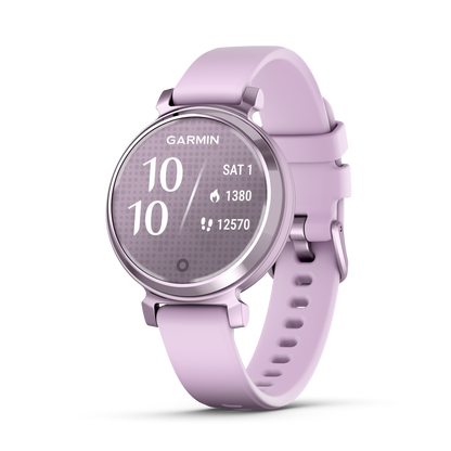 Lily 2 - Metallic Lilac with Lilac Silicone Band