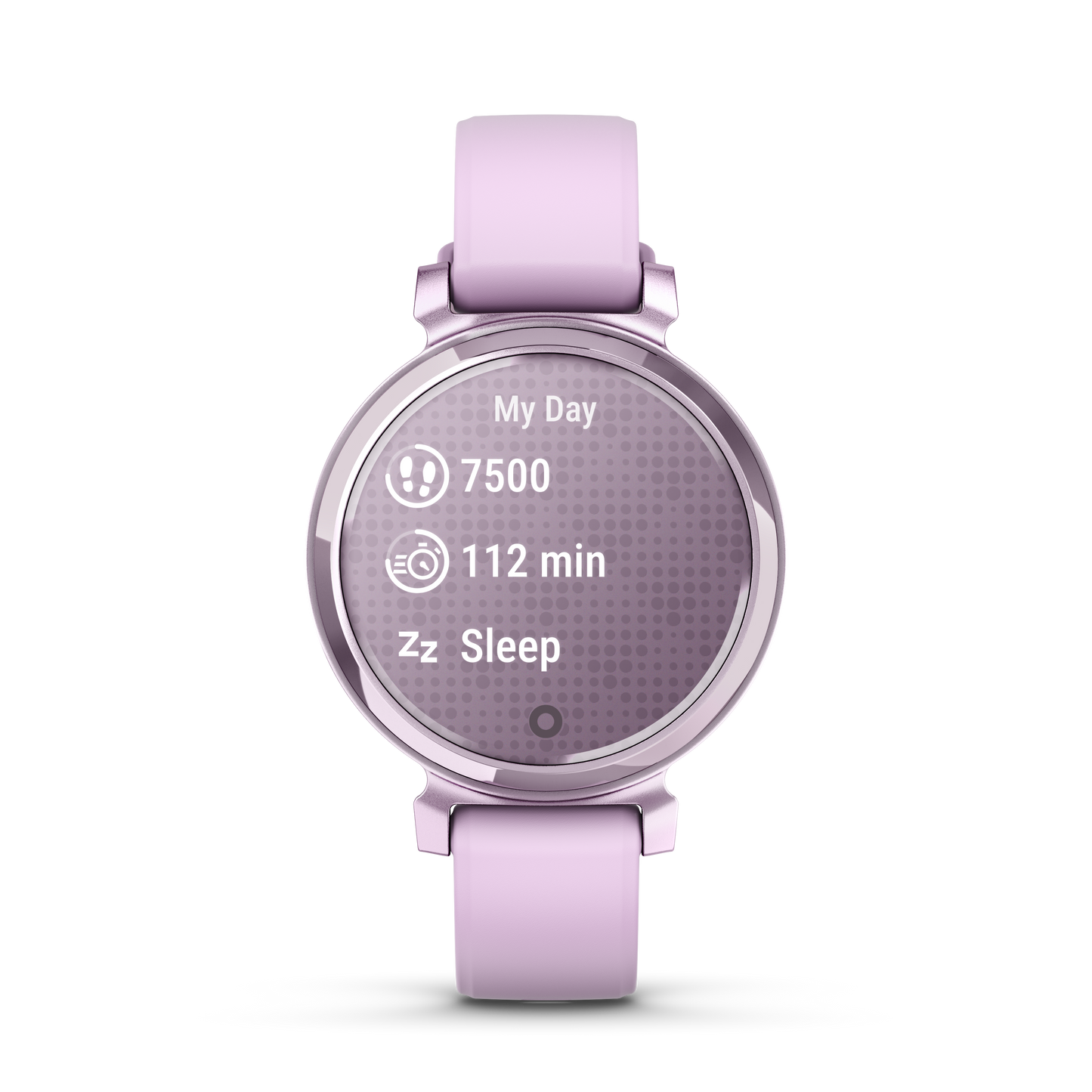 Lily 2 - Metallic Lilac with Lilac Silicone Band
