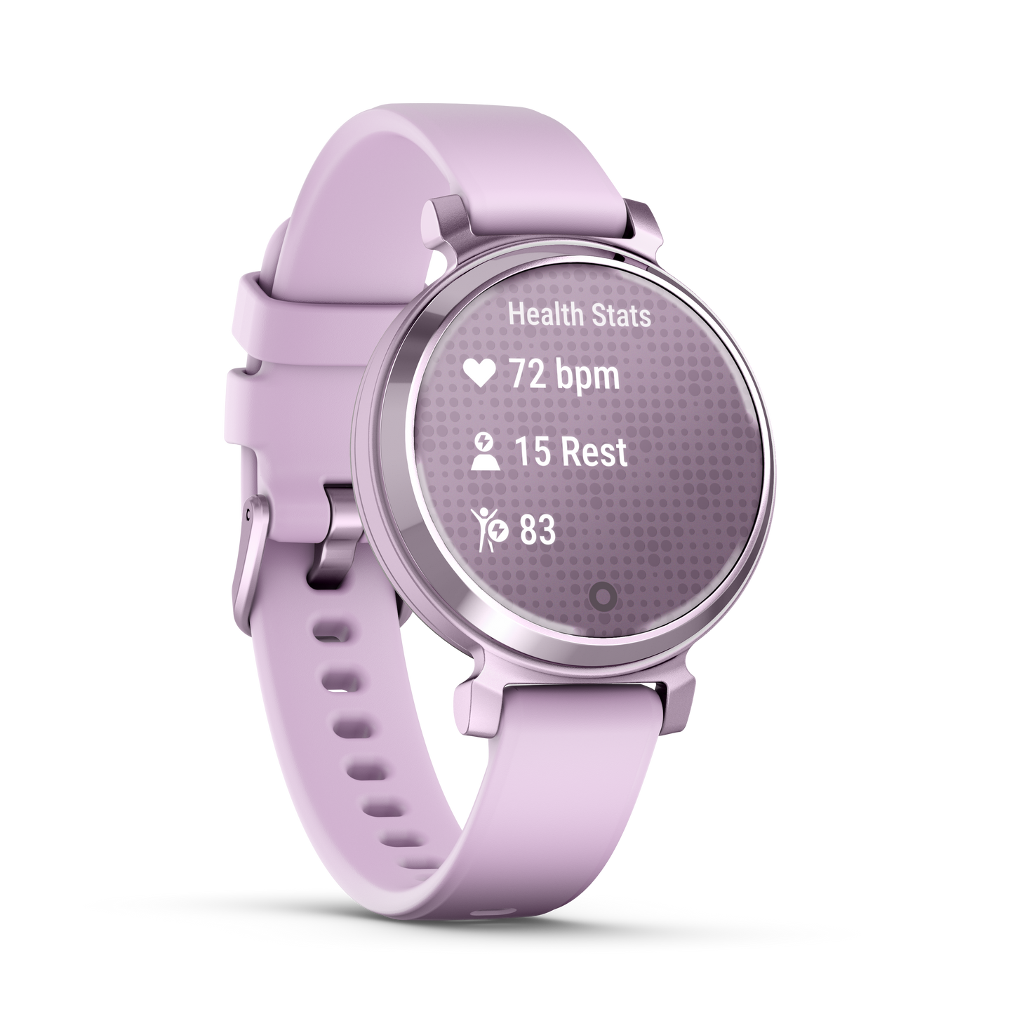Lily 2 - Metallic Lilac with Lilac Silicone Band