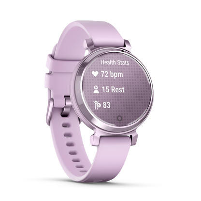 Lily 2 - Metallic Lilac with Lilac Silicone Band
