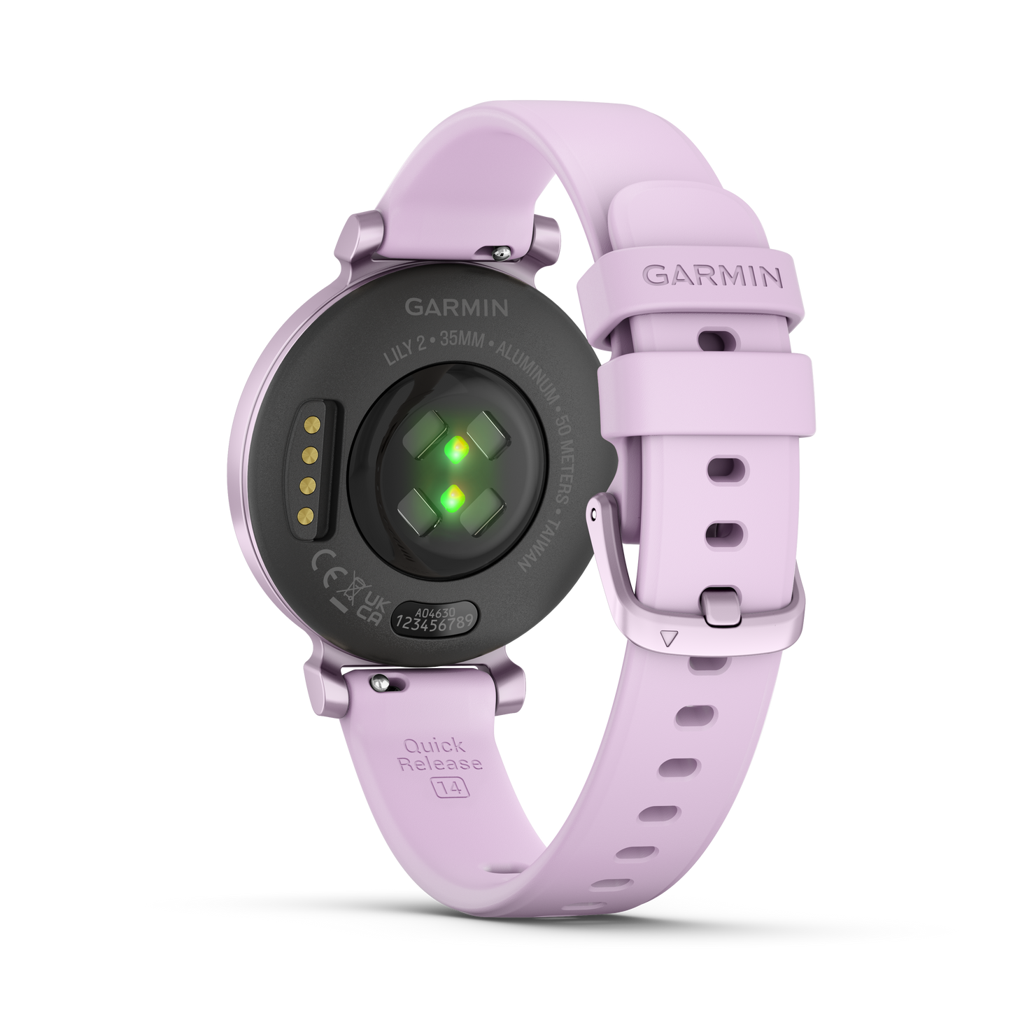 Lily 2 - Metallic Lilac with Lilac Silicone Band