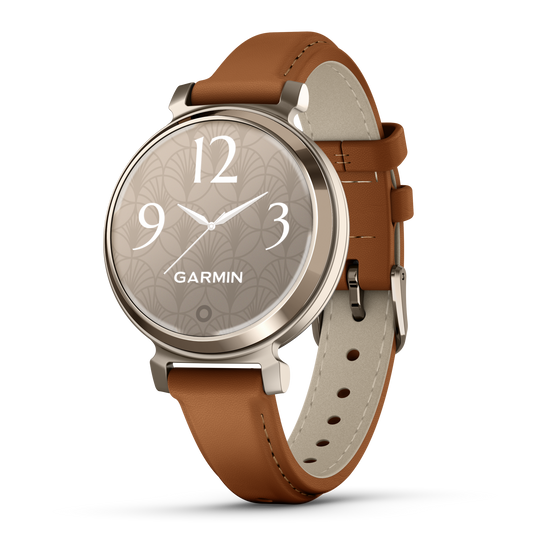 Lily 2 Classic - Cream Gold with Tan Leather Band