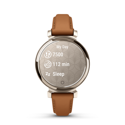 Lily 2 Classic - Cream Gold with Tan Leather Band