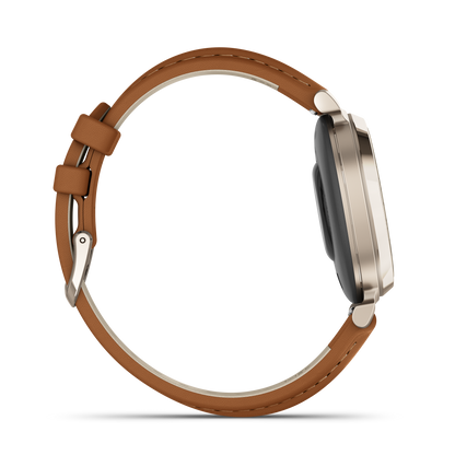 Lily 2 Classic - Cream Gold with Tan Leather Band