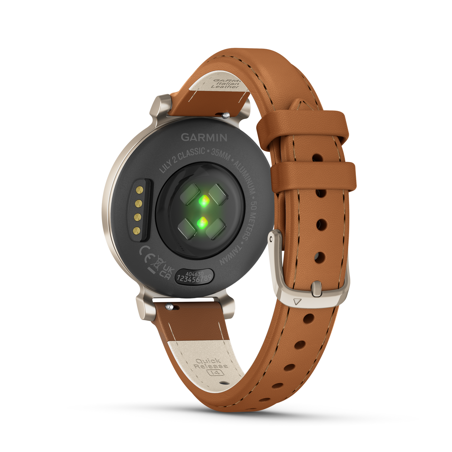 Lily 2 Classic - Cream Gold with Tan Leather Band