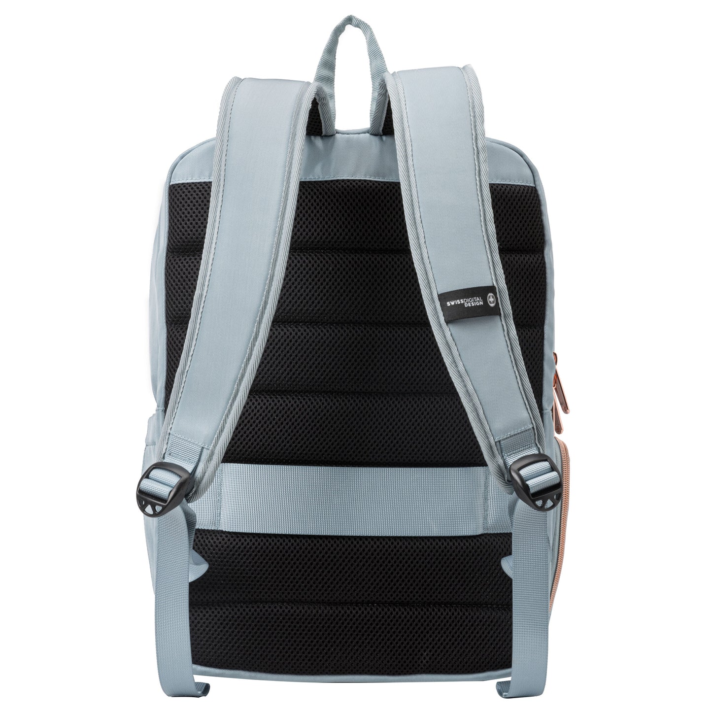 KATY ROSE Teal Blue Backpack with Built-in SDD Finder