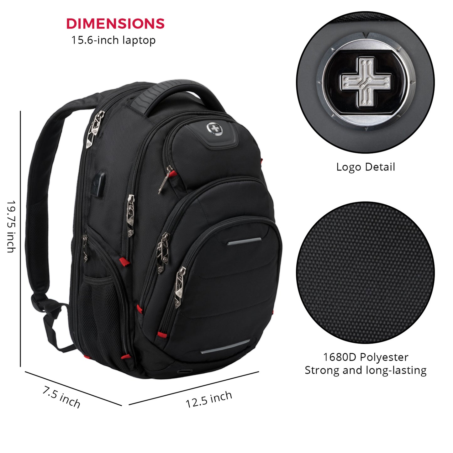 NEPTUNE Black Backpack with SDD Finder