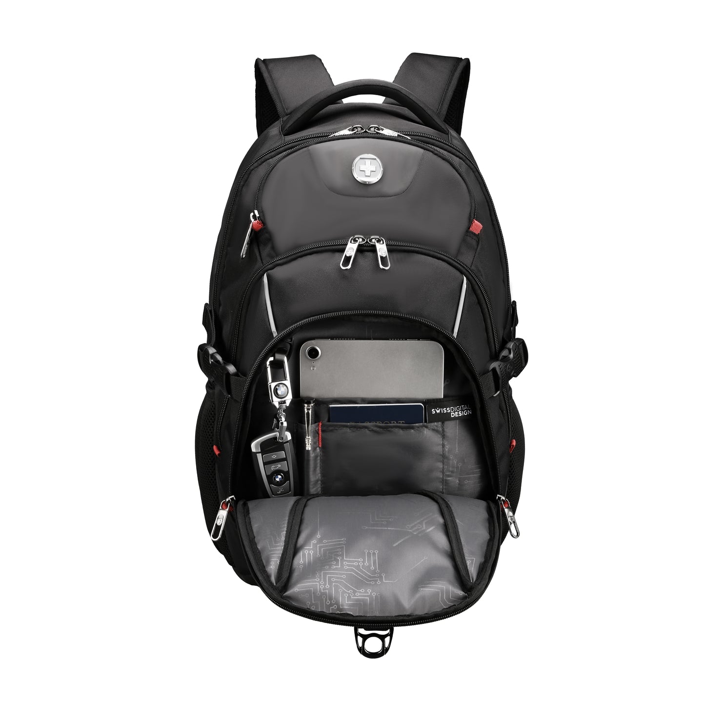 KAPPEL Black Backpack with SDD Finder