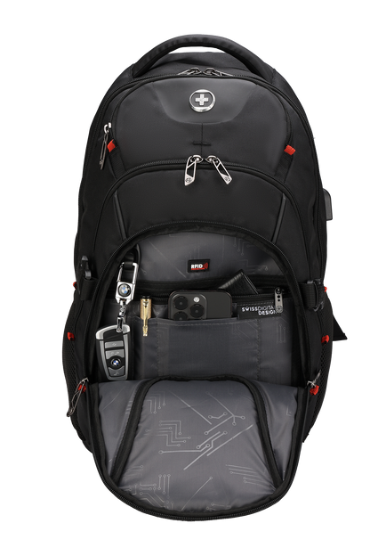 MEILEN Black Backpack with SDD Finder