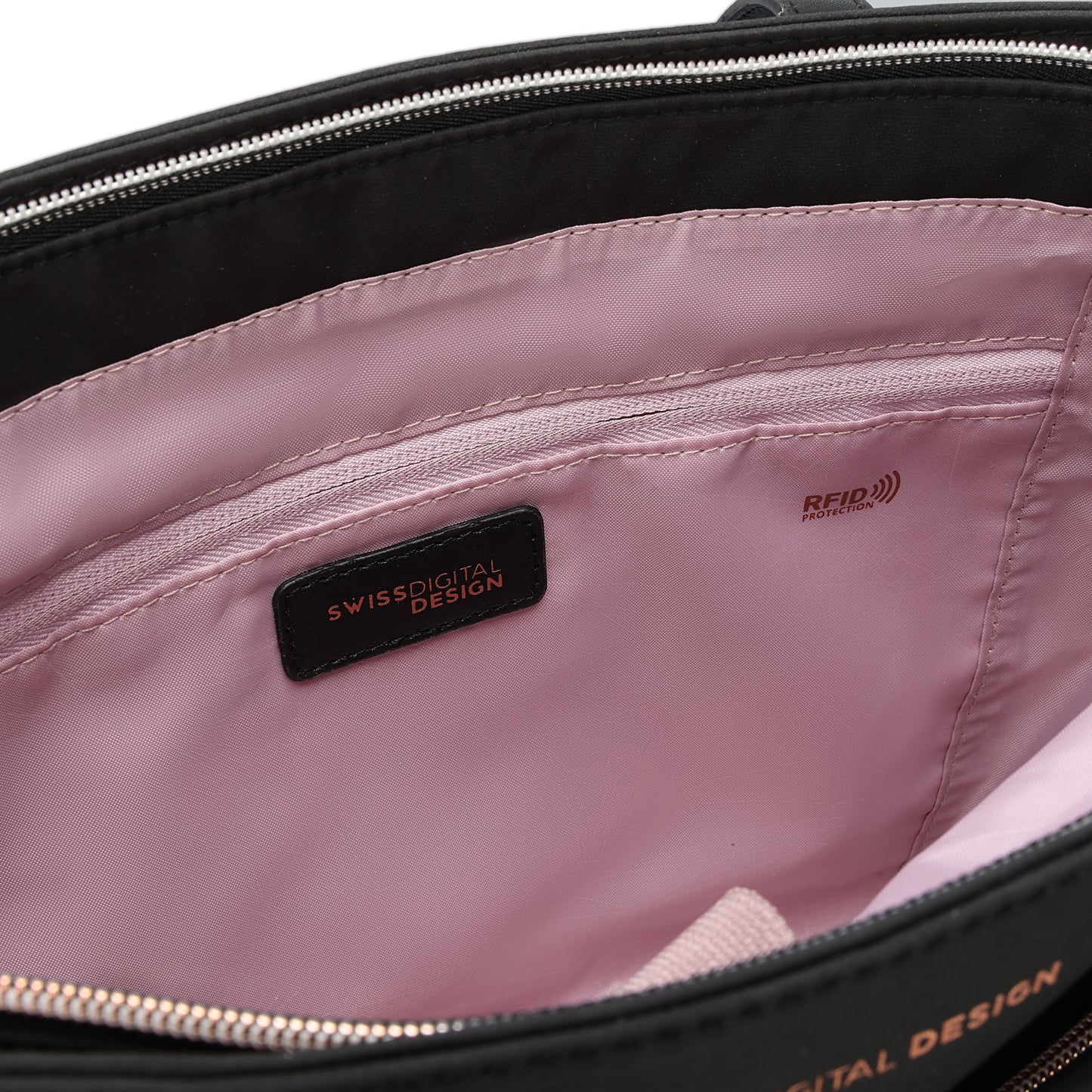 KATY ROSE NG Black Tote Bag with LED Light