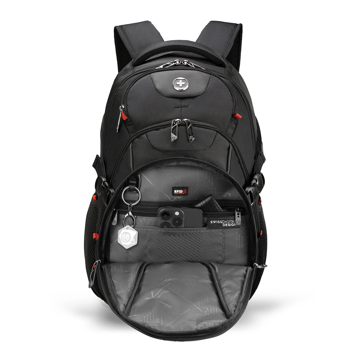 VECTOR Black Backpack with SDD Finder