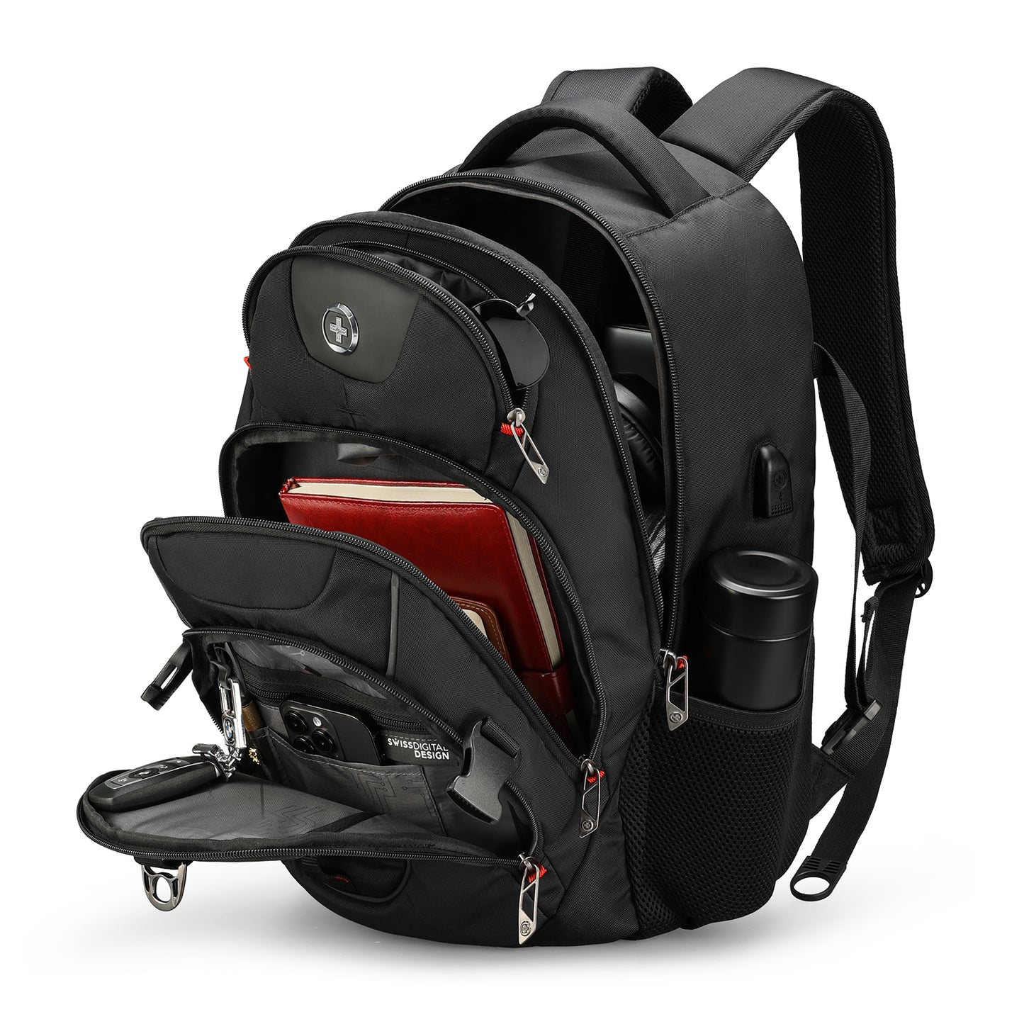 VECTOR Black Backpack with SDD Finder