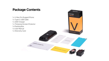 DOOGEE V Max Pro - Rugged Phone - Obsidian Black
