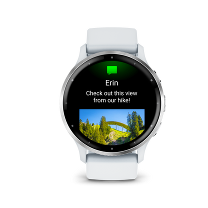 Venu 3 - 45mm - Silver Stainless Steel Bezel with Whitestone Case and Silicone Band