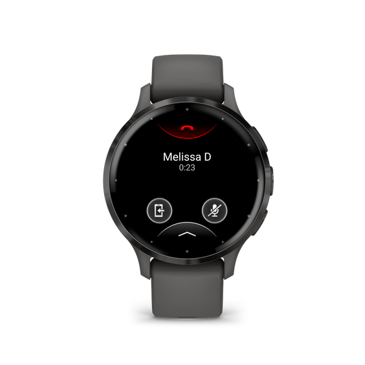 Venu 3S - 41 mm, Slate Stainless Steel Bezel with Pebble Gray Case and Silicone Band