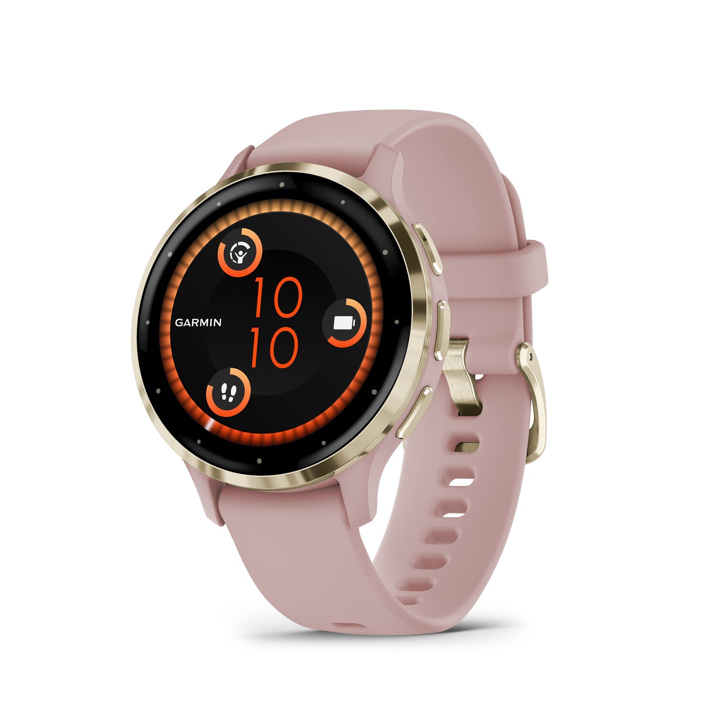Venu 3S - 41 mm - Soft Gold Stainless Steel Bezel with Dust Rose Case and Silicone Band