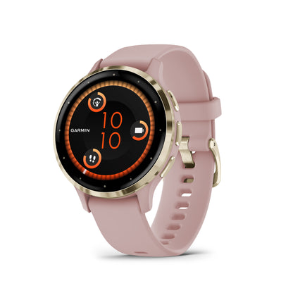 Venu 3S - 41 mm - Soft Gold Stainless Steel Bezel with Dust Rose Case and Silicone Band