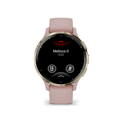 Venu 3S - 41 mm - Soft Gold Stainless Steel Bezel with Dust Rose Case and Silicone Band