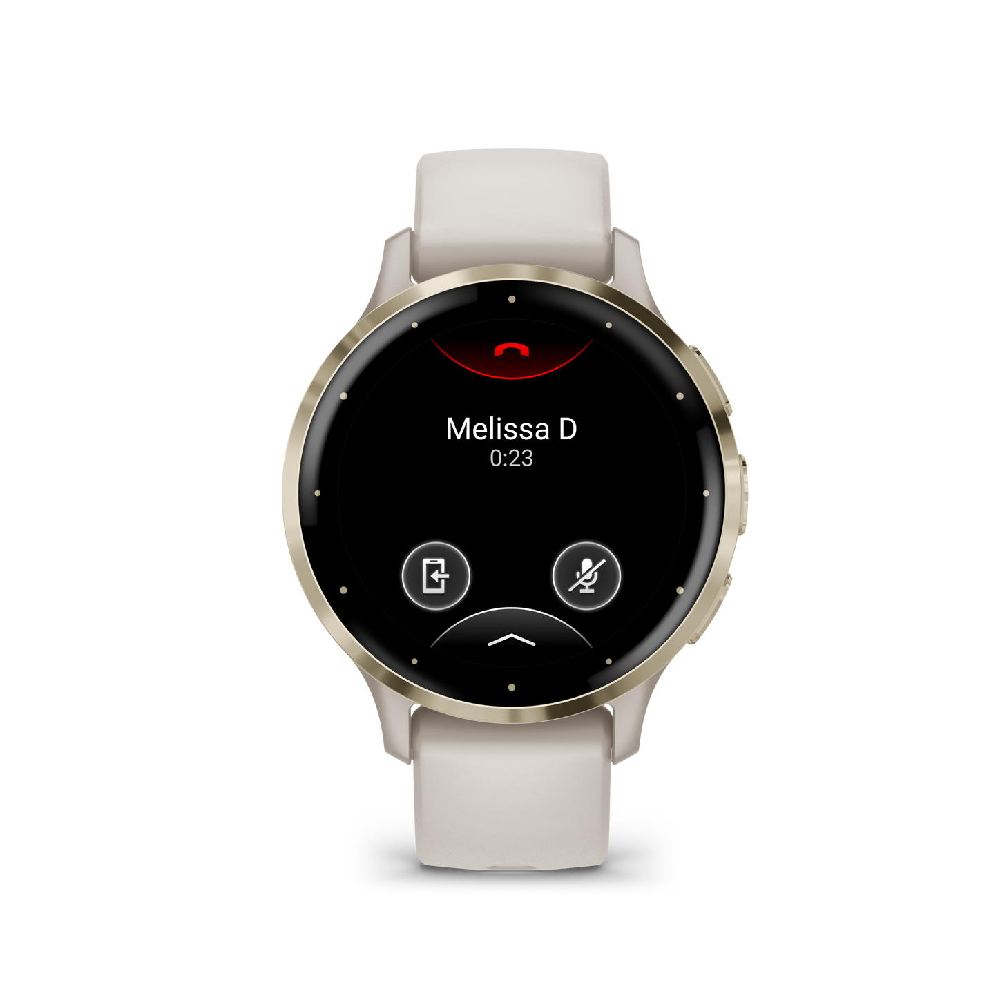 Venu 3S  - 41 mm - Soft Gold Stainless Steel Bezel with Ivory Case and Silicone Band