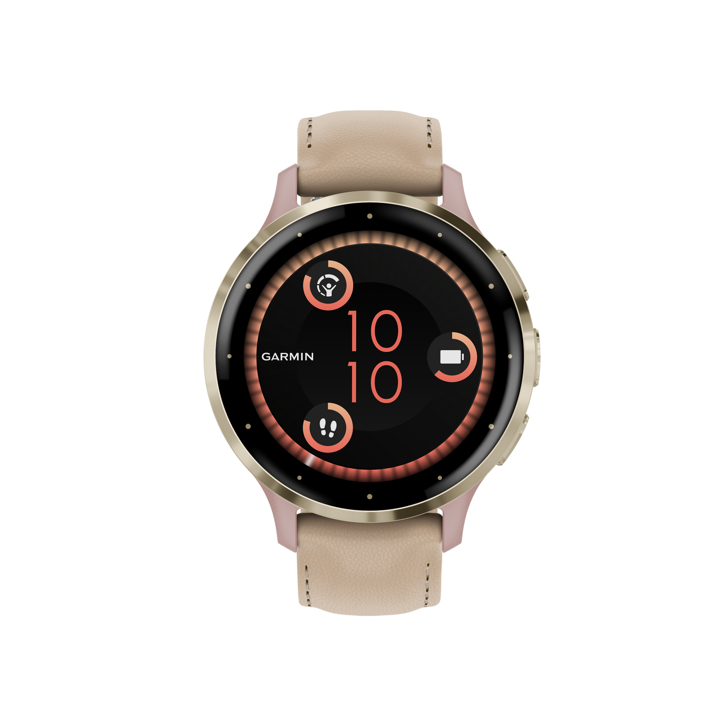 Venu 3S - 41 mm - Soft Gold Stainless Steel Bezel with Dust Rose Case and Silicone Band