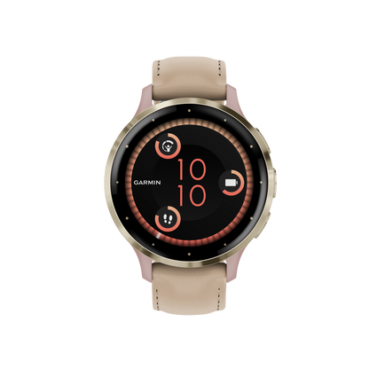 Venu 3S - 41 mm - Soft Gold Stainless Steel Bezel with Dust Rose Case and Silicone Band