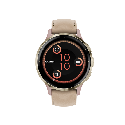 Venu 3S - 41 mm - Soft Gold Stainless Steel Bezel with Dust Rose Case and Silicone Band