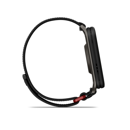 Venu® X1, Black with Slate Titanium Caseback and Black ComfortFit Nylon Band