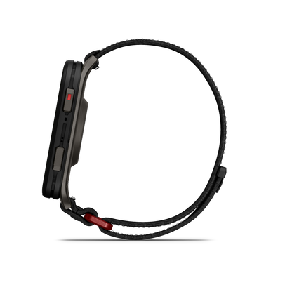 Venu® X1, Black with Slate Titanium Caseback and Black ComfortFit Nylon Band